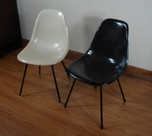 Pair of Herman Miller Molded Fiber Glass Scoop C - 2