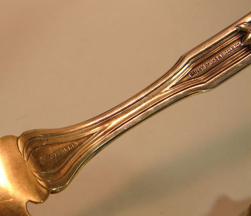 Durgin Du Barry Pattern Sterling Silver Large Salad - 6