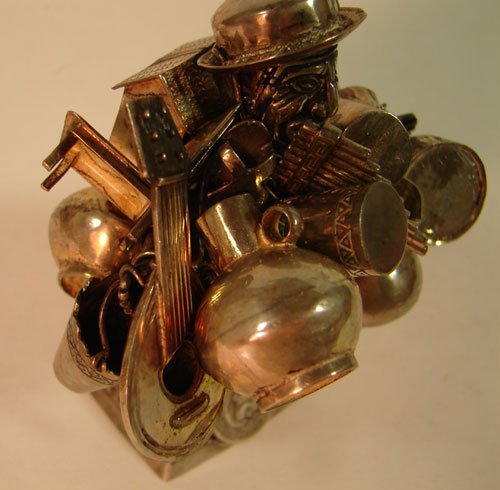 925 Silver Figure of Peddler with more than 20 item - 5