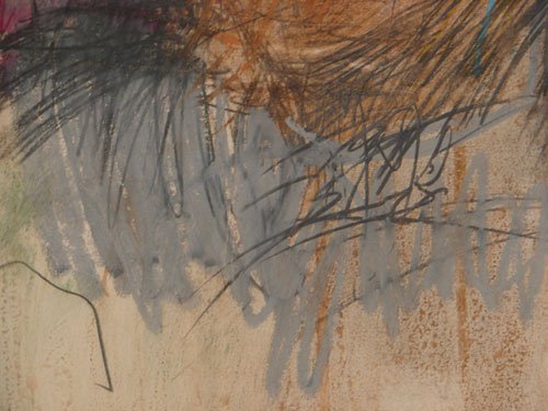 Nathan Oliveira Original Signed Mixed Media Portrai - 4