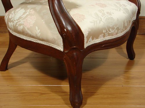 Antique Victorian Renaissance Revival Parlor Chair - 5