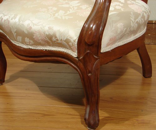 Antique Victorian Renaissance Revival Parlor Chair - 5
