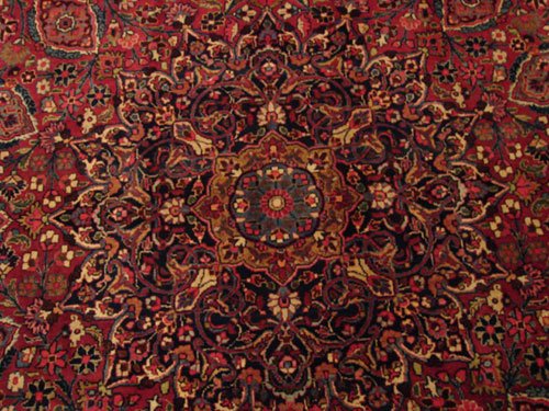 Antique Persian Carpet with elaborate floral desig - 2