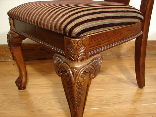 Ashley Set of 8 Chippendale Style Hand Carved Dini - 5