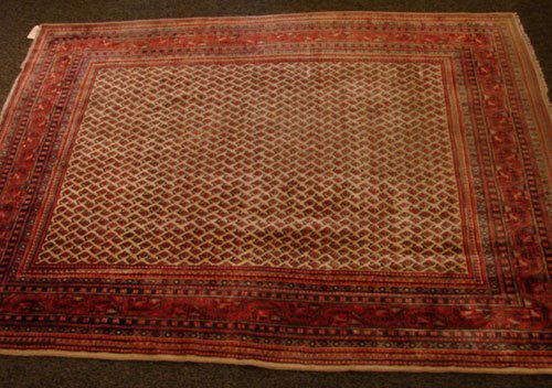 Semi Antique Persian Carpet with boteh pattern in  - 2