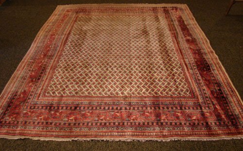 Semi Antique Persian Carpet with boteh pattern in  - 4
