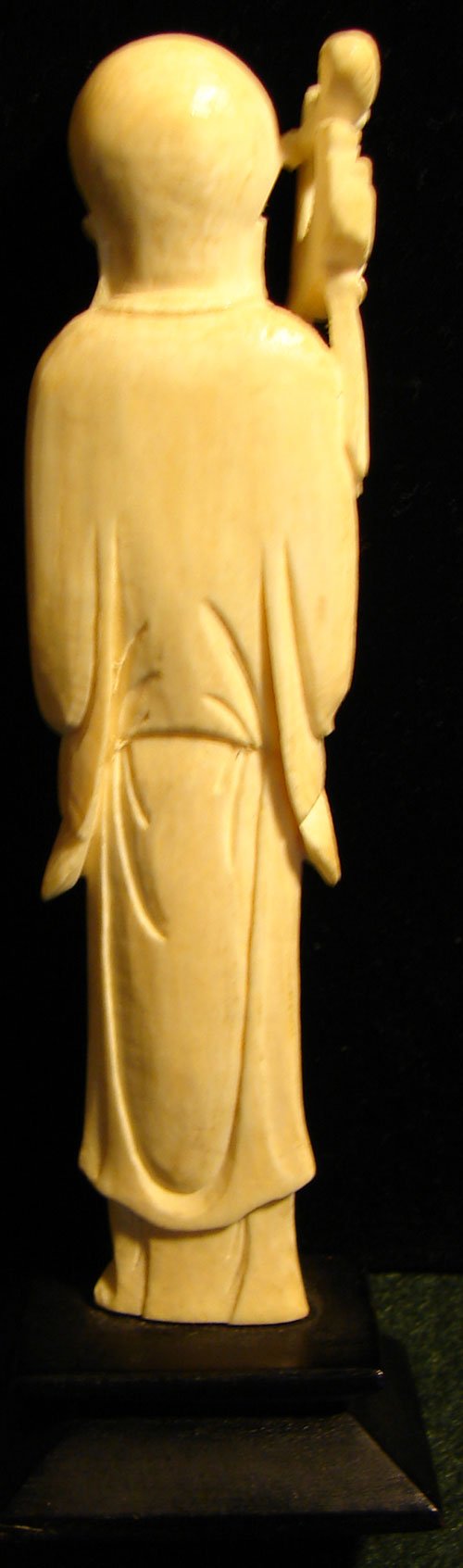 Pair Hand Carved Ivory Figures. Probably Chinese. - 4