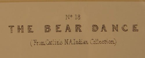 Bear Dance. Hand Colored Lithograph. - 4