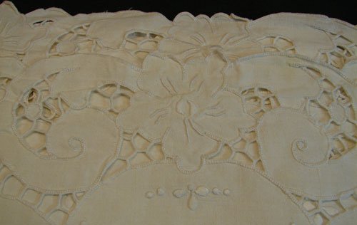 Eight Antique Cotton Place Mats - 2