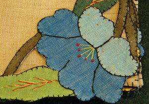 Five Piece Arts & Crafts Table Cloth & Napkin Set - 5