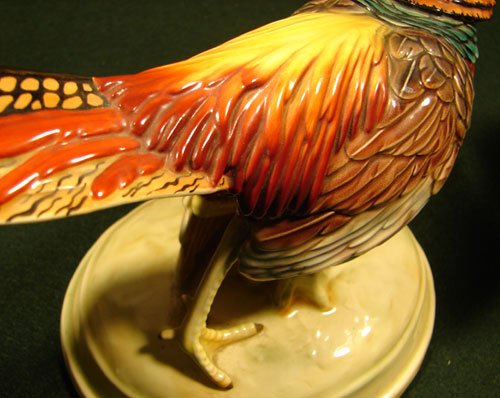 Will George Pair Fine Porcelain Figures Pheasants - 4