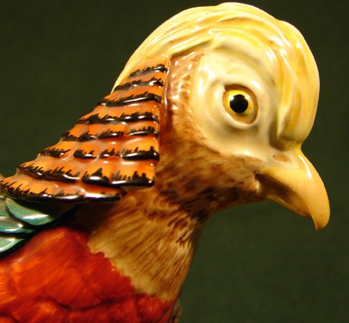 Will George Pair Fine Porcelain Figures Pheasants - 5