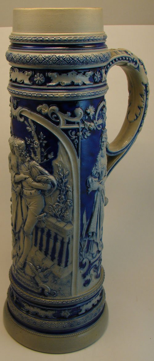Antique Salt Glazed Stoneware Tankard 