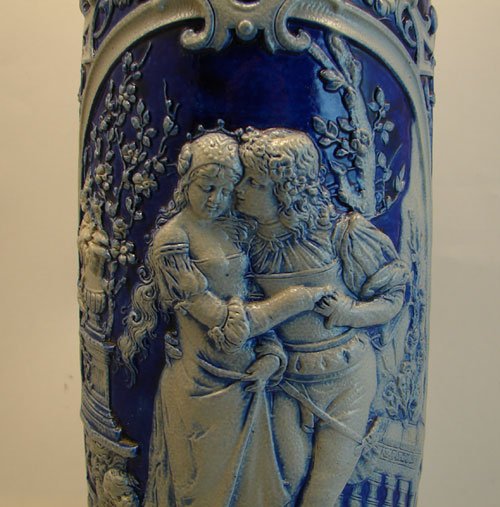 Antique Salt Glazed Stoneware Tankard  - 5