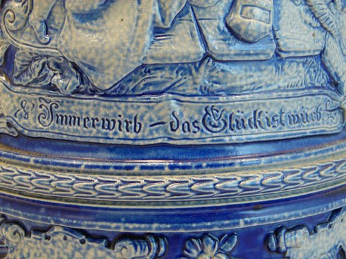 Antique Salt Glazed Stoneware Tankard  - 6