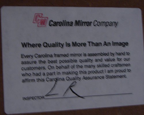 Gilt Framed Mirror. Fine quality with beveled gla - 2