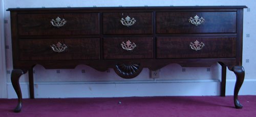 Drexel Queen Ann Style Cherry Side Board with She - 3