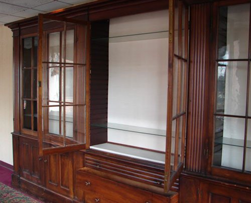 Antique American Walnut Architectural Bookcase - 4