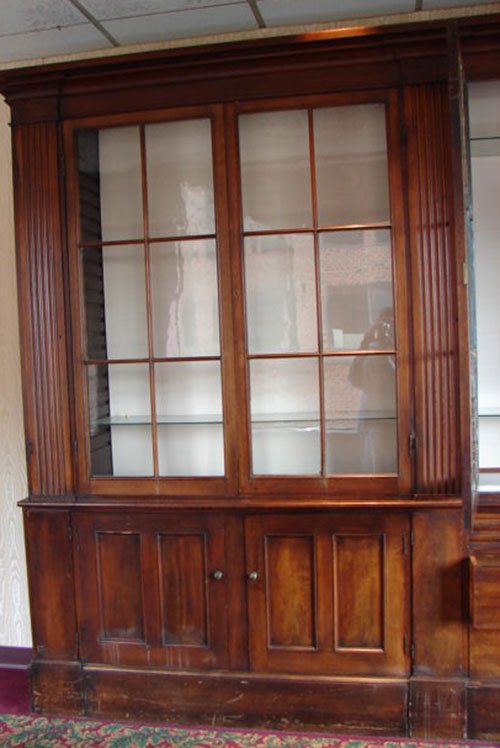 Antique American Walnut Architectural Bookcase - 6