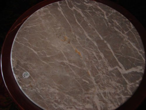 Pair Marble Top Mahogany Drum Tables. Art Deco St - 4