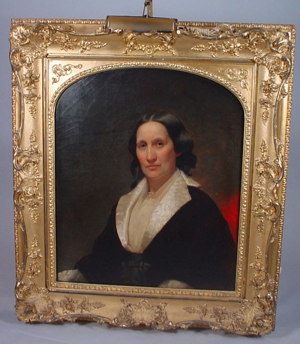 "Thomas Le Clair" Oil Painting on Canvas of Mrs.