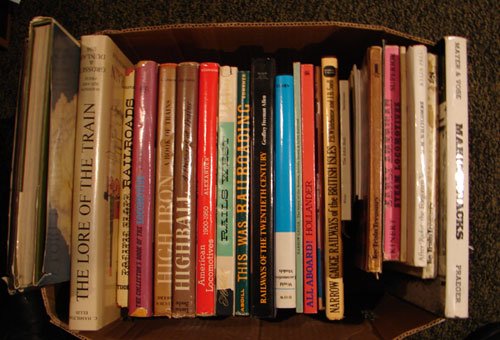 Box Lot, Books on Trains.