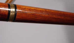 Two 20th c. Walking Sticks with Brass Heads - 3