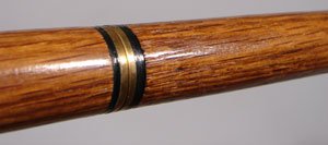 Two 20th c. Walking Sticks with Brass Heads - 5