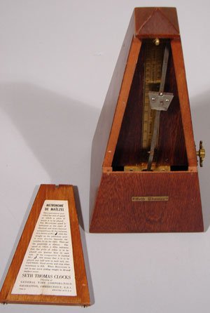 Seth Thomas Metronome in Mahogany Case. In workin
