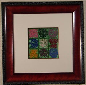 Victor Vasarely Original Painting. Signed Victor