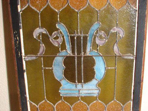 Antique Stained Leaded Glass Window - 4