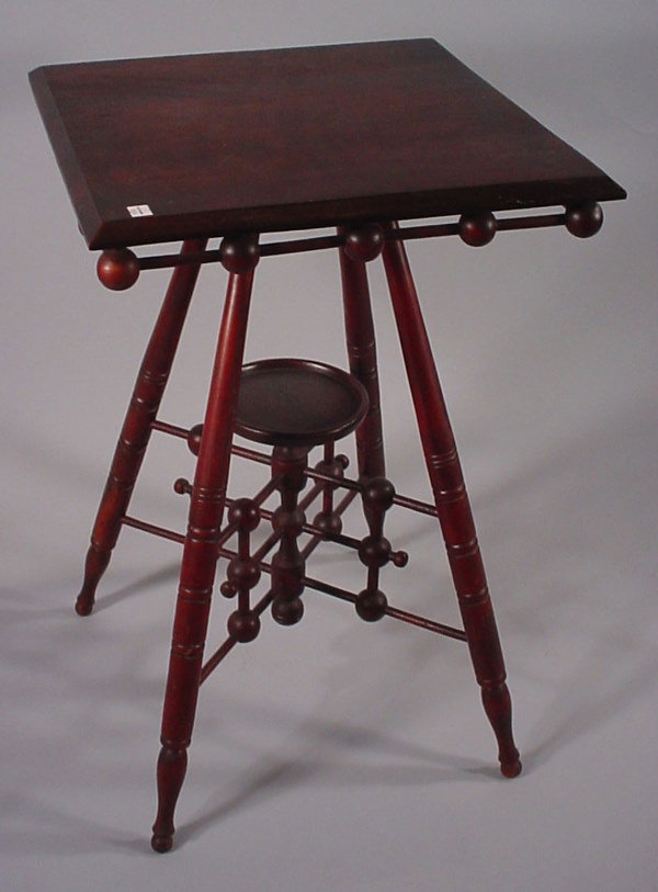 Victorian Stick and Ball Parlor Lamp Stand with s