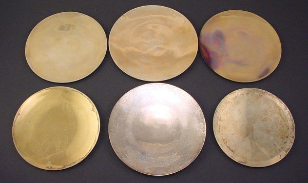 Six Sterling Silver Patens. Paten used for Christ