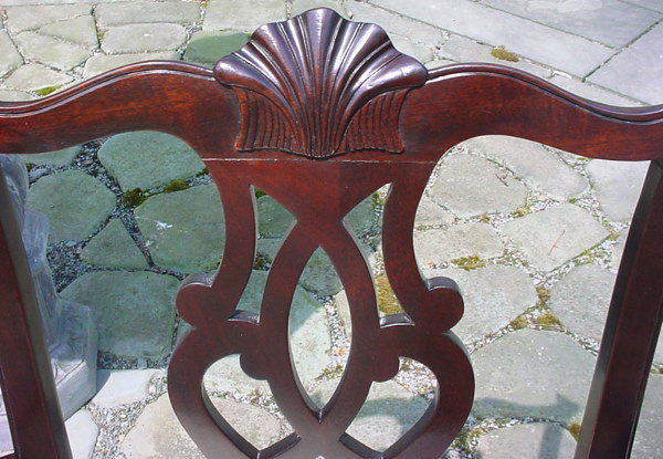 Stickley Set of Six Carved Mahogany Dining Chairs - 5