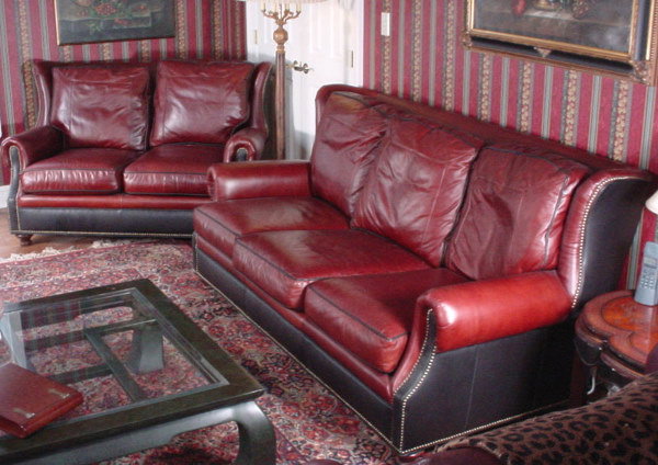 "Bradington Young" Four Piece Two tone Leather liv