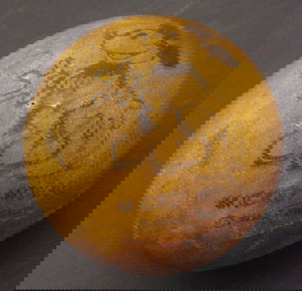 Mickey Mouse Rubber Ball. Marked "Mickey Mouse co: Mickey Mouse Rubber Ball. Marked "Mickey Mouse copyright Walt Disney" and Made by "Seiberling Rubber Company Akron Ohio". 2 1/2"diam