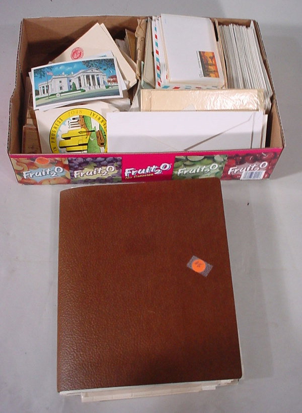 Large box of US and Foreign material - old letter