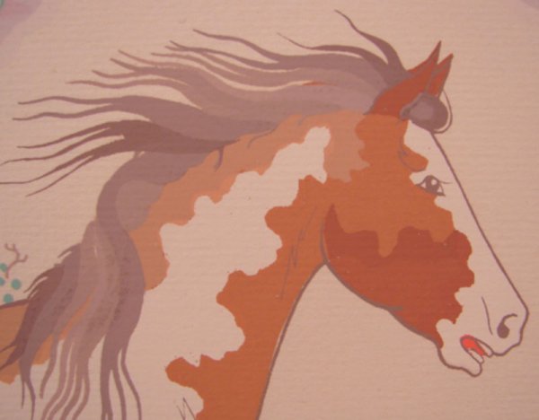 Native American Silk Screen Artwork. Harrison Begay - 2