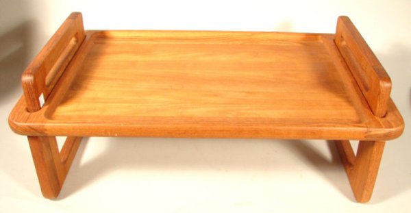 Dansk Teak Serving Tray. Split along grain on tra