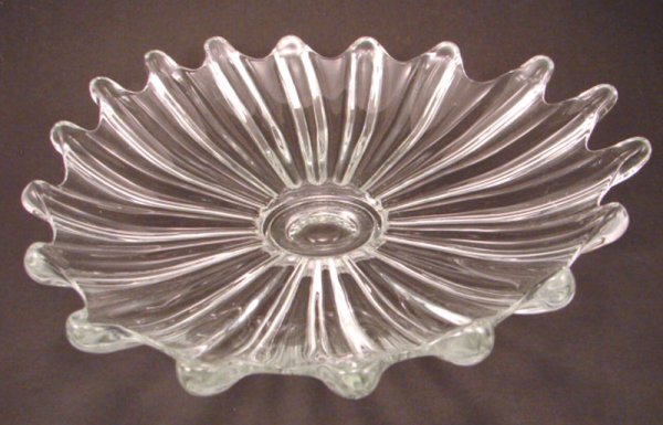 Modern Art Glass Center Bowl. 3"h x 12 1/2"