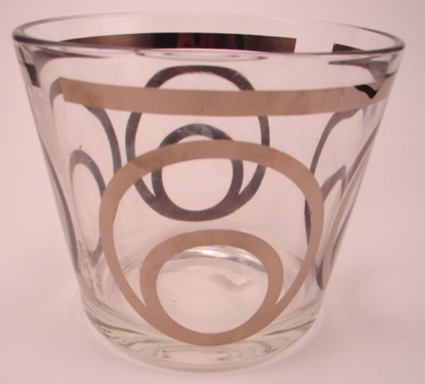 Vintage Gretta Lippe Glass Ice Bucket / Bowl. 5"h