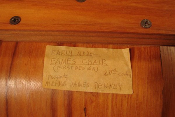 Early Eames Molded Plywood Lounge Chair. 27"h x 2 - 5