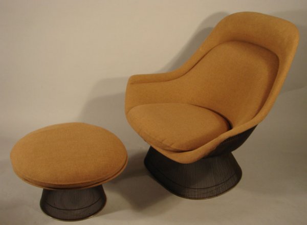 Vintage Platner Wing Lounge Chair and Ottoman. St