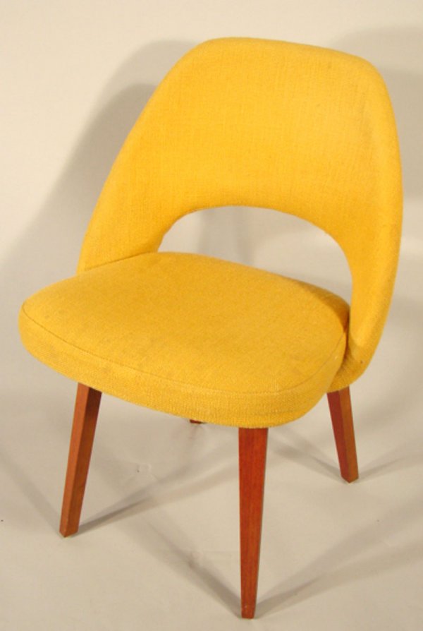 Six Vintage Eero Saarinen Teak Dining Chairs. Som - 2