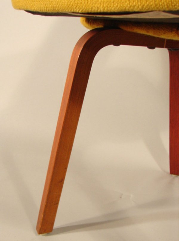 Six Vintage Eero Saarinen Teak Dining Chairs. Som - 3