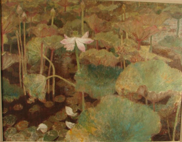 Munakata Large Oil Painting