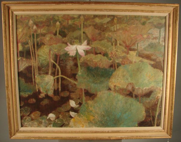 Munakata Large Oil Painting - 2
