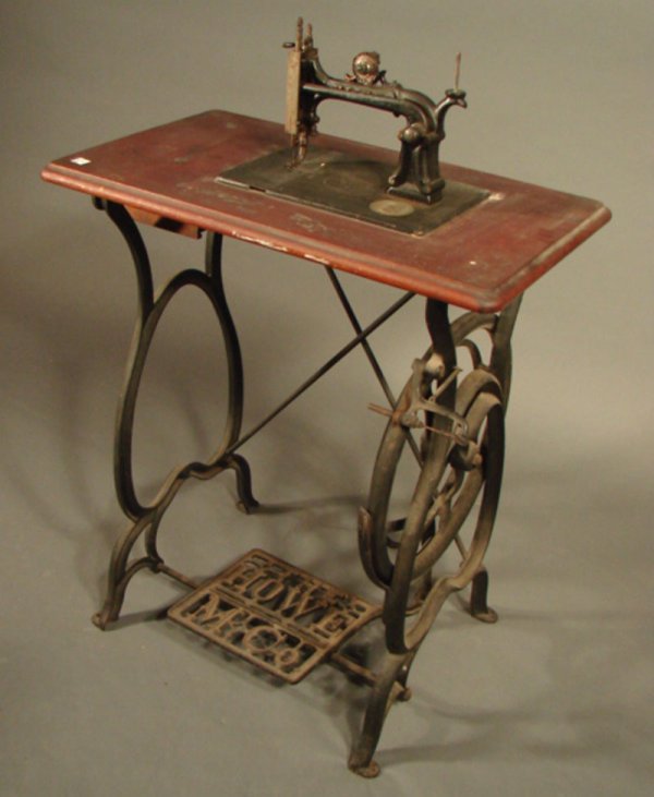 267 Vintage Howe Mfg Co Treadle Sewing Machine. 38 1/4 Mar 18, 2006