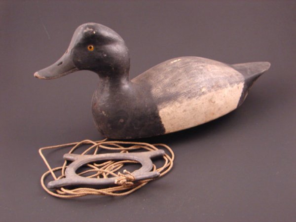 Roy Conklin Duck Decoy with plaque on bottom reads