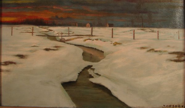 Gegoux Signed Oil Painting on canvas